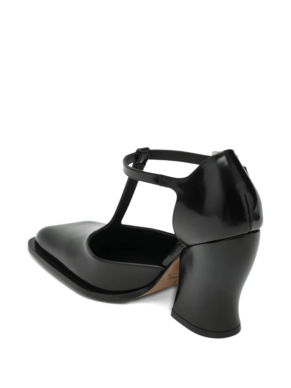 LOEWE 90 mm pumps met vierkante neus en T-bandje Zwart