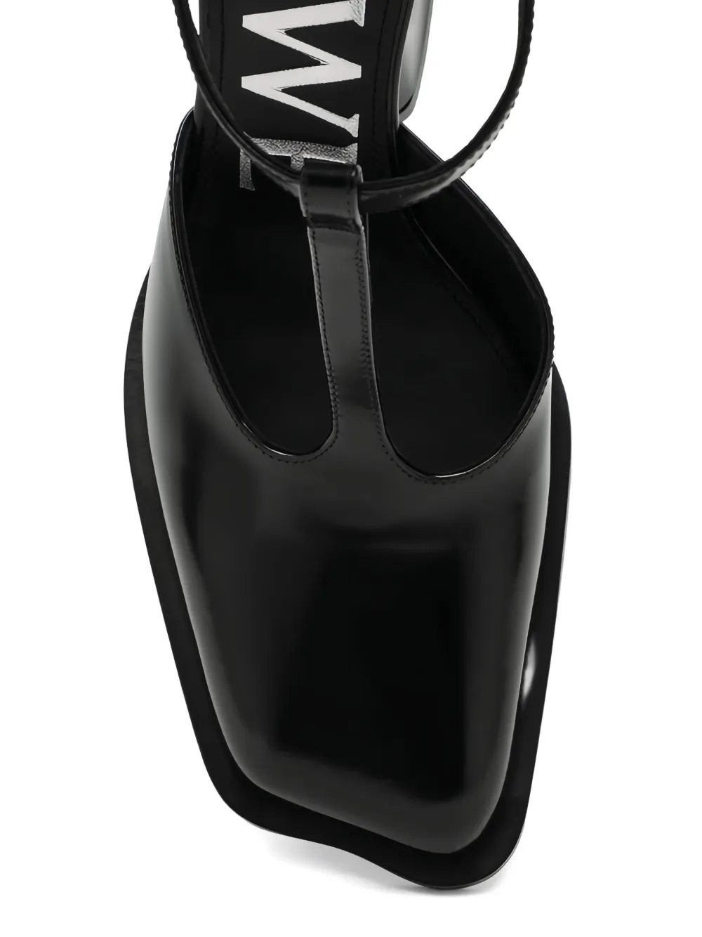 LOEWE 90 mm pumps met vierkante neus en T-bandje Zwart