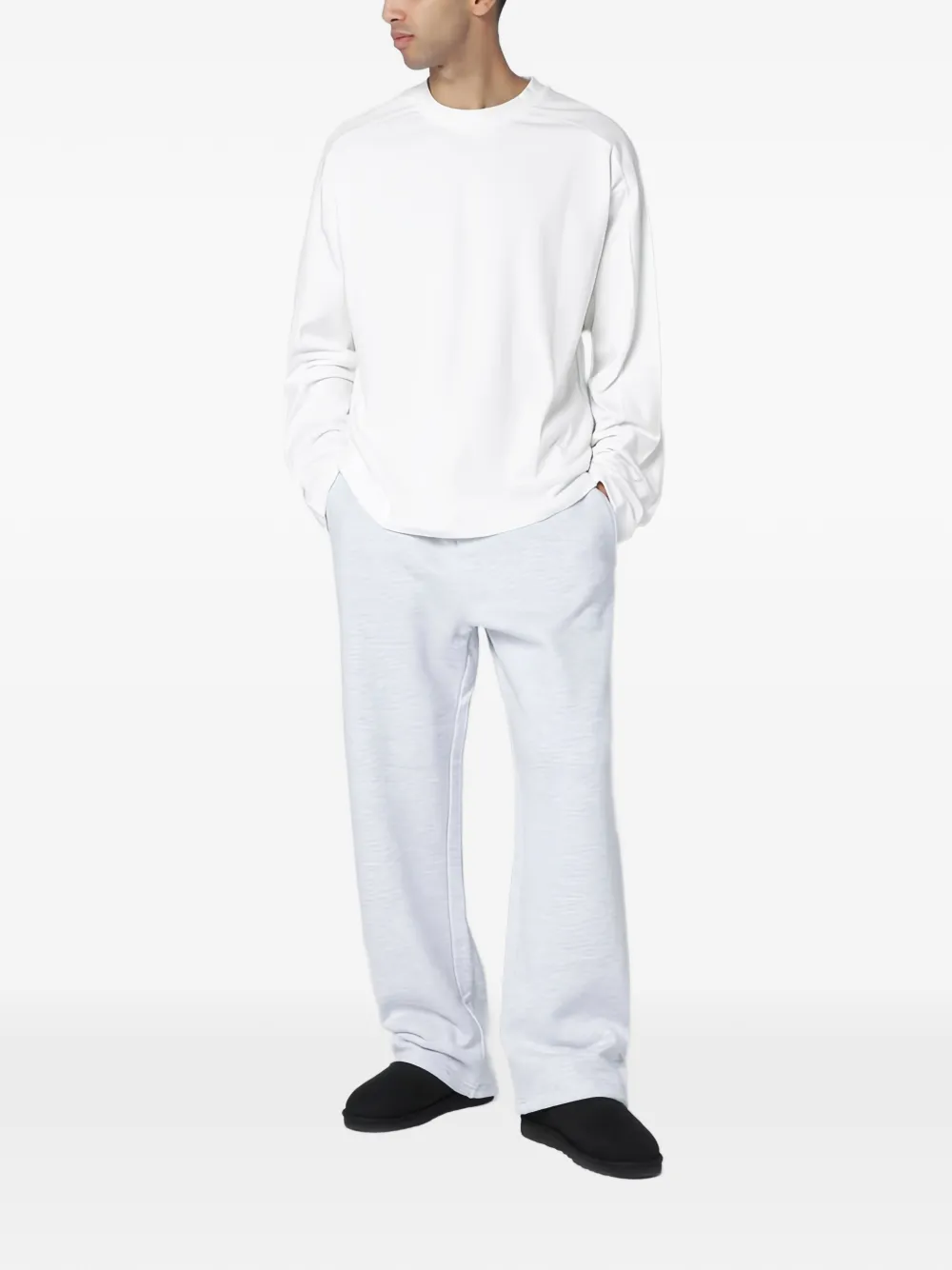 ENTIRE STUDIOS long-sleeves crew-neck T-shirt - Wit