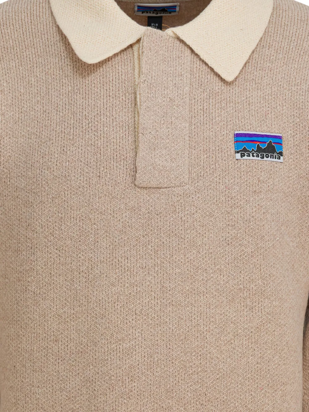 Patagonia Polotrui van gerecyclede wolblend Beige