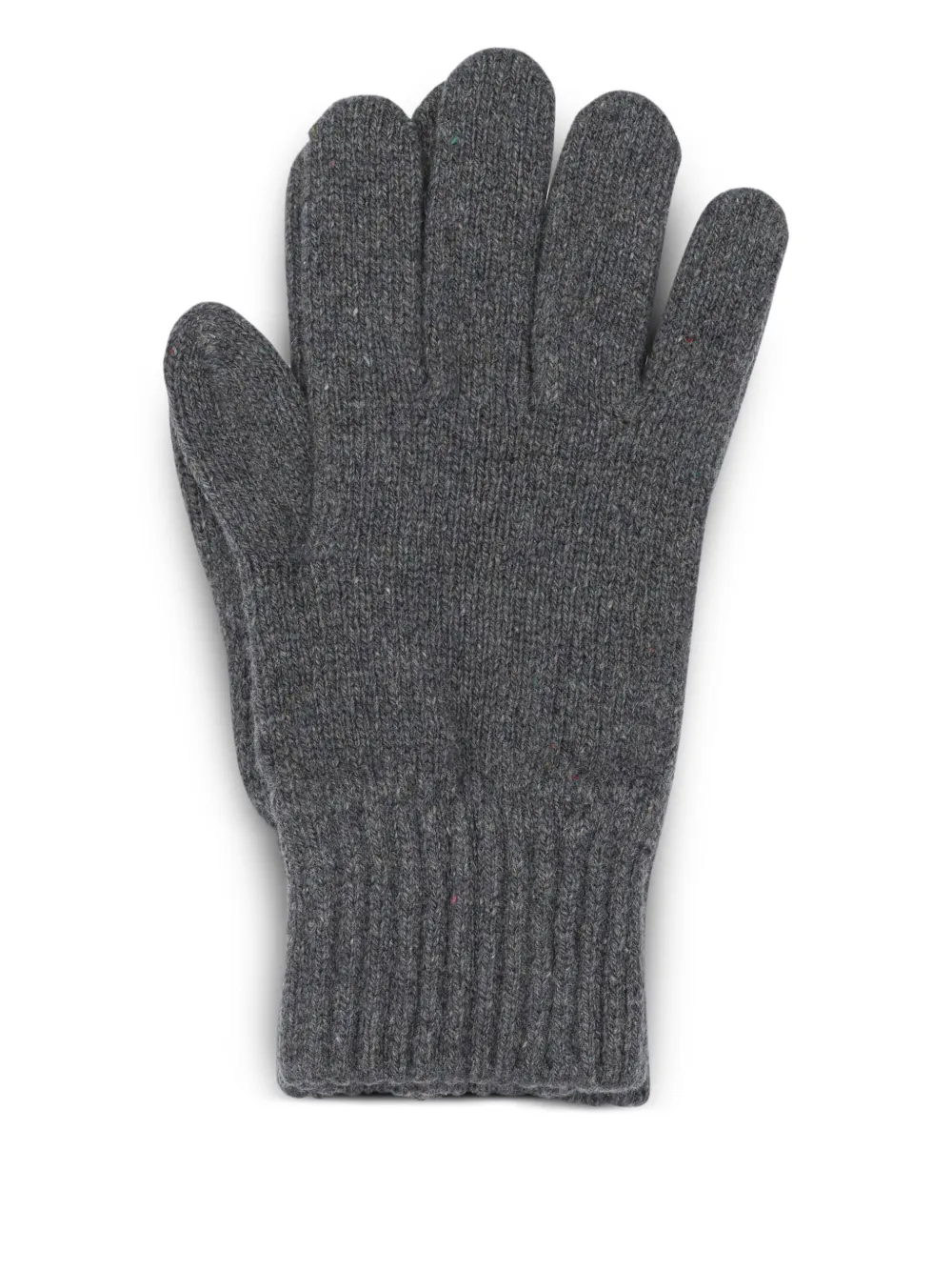 Vietti Merchandise Ribbed-trim Gloves In Gray
