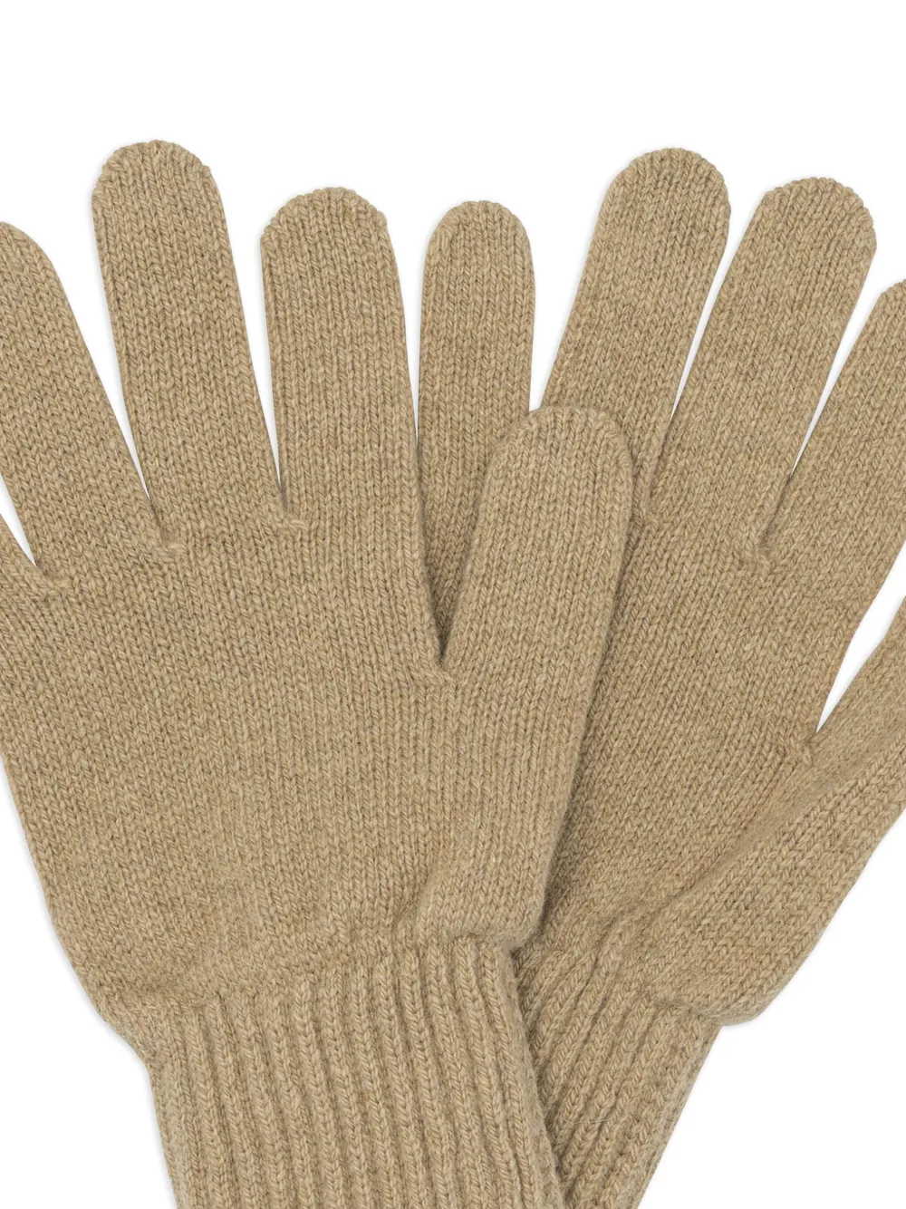  Vietti Merchandise Ribbed-trim Gloves - Neutrals 