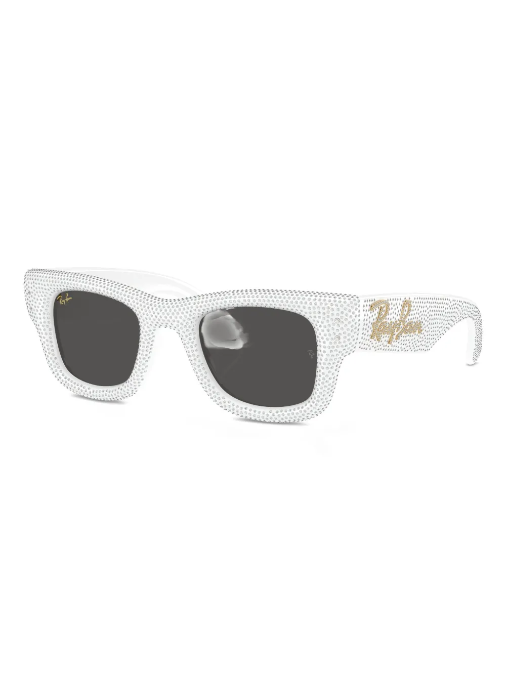 Ray Ban Wayfarer Geometric Sunglasses In White