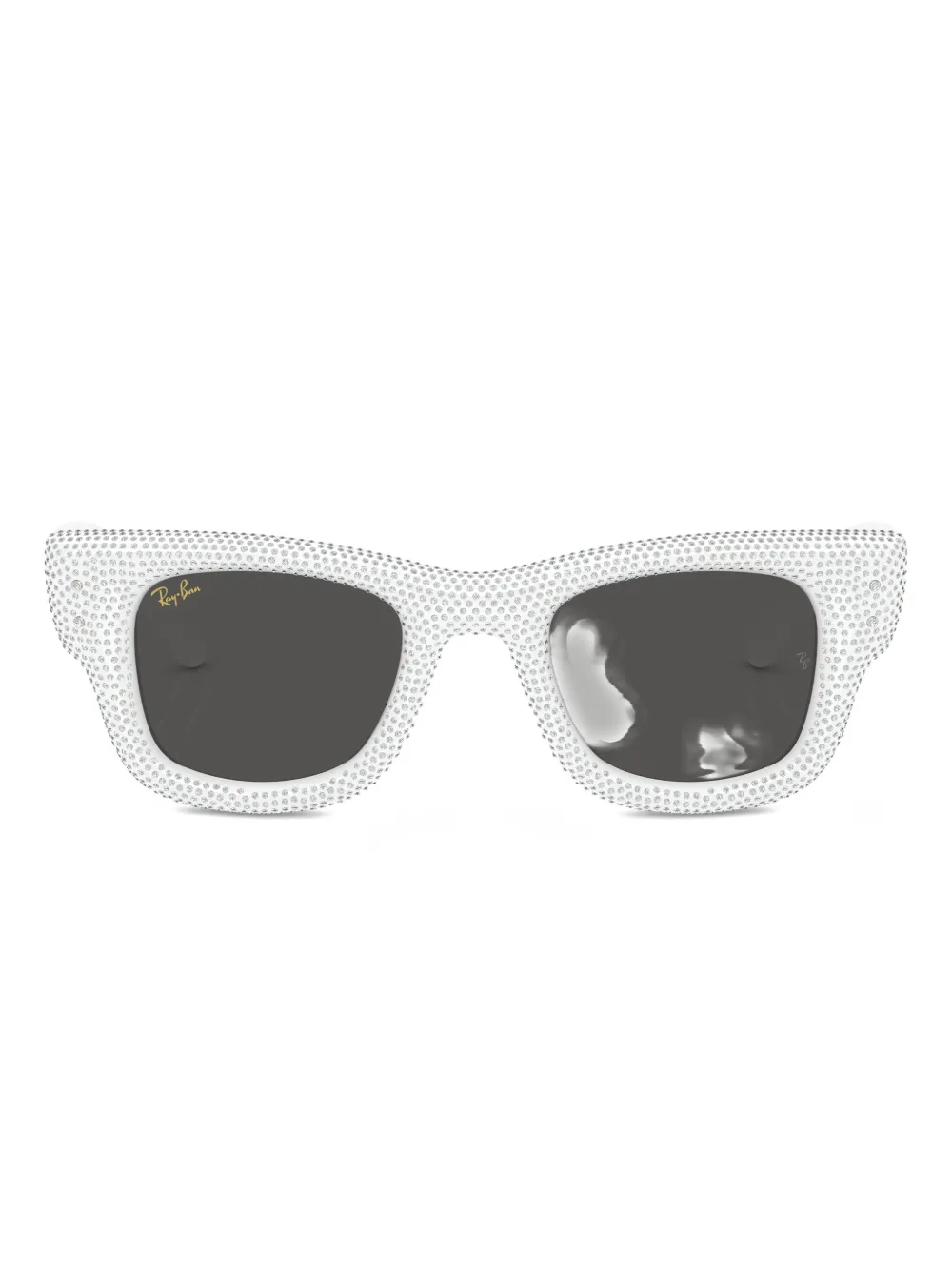 Ray Ban Wayfarer Geometric Sunglasses In White