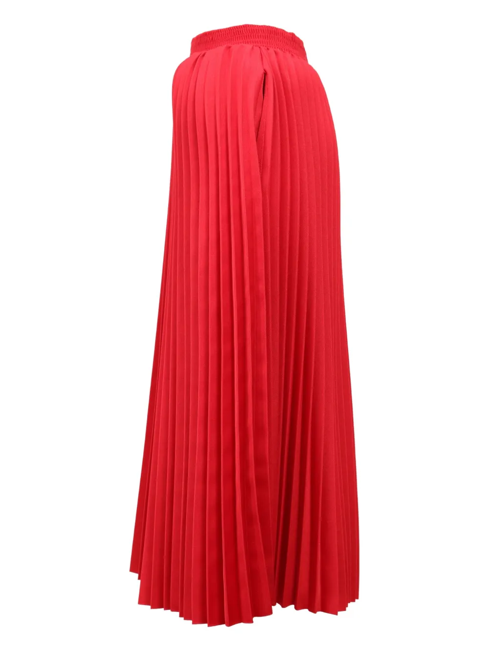 BALENCIAGA Pre-owned 830mm Midi Pleated Skirt In Red