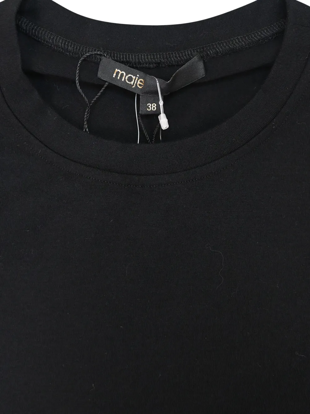 Pre-owned Maje Tie-front Leopard-print Midi Dress In Black