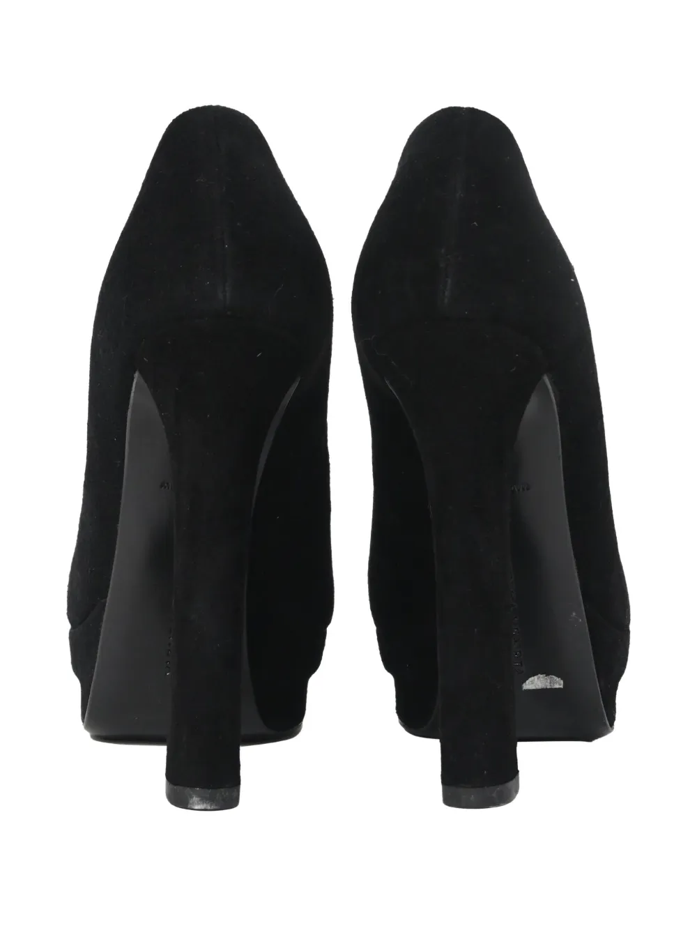 BOTTEGA VENETA Pre-owned 130mm Open-platform Ankle Boots In Black