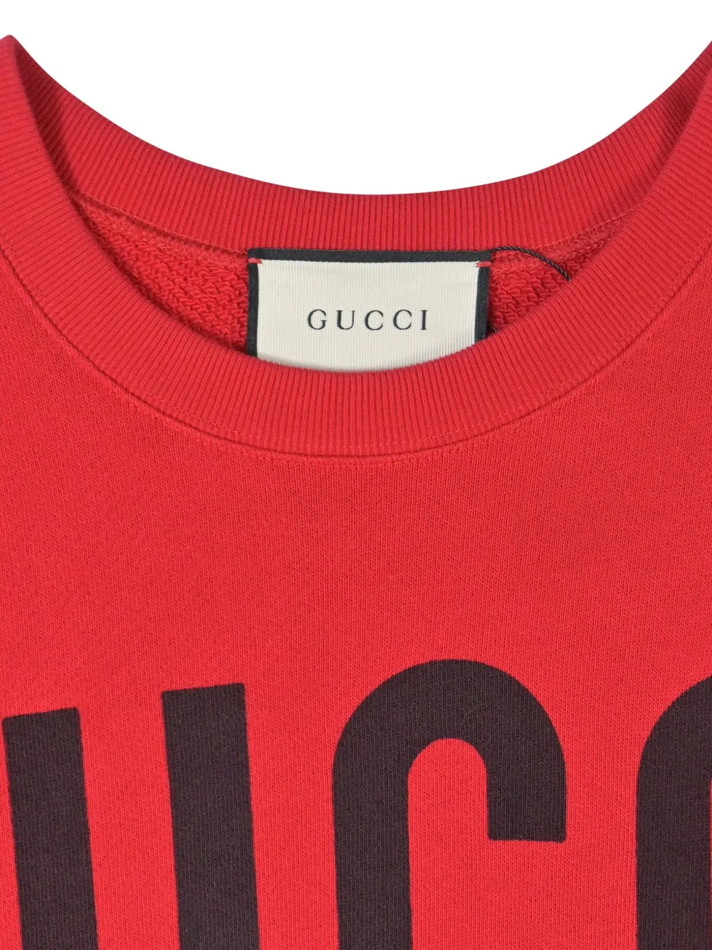 GUCCI Pre-owned Crystal-embellished Lamb-motif Sweatshirt In Red