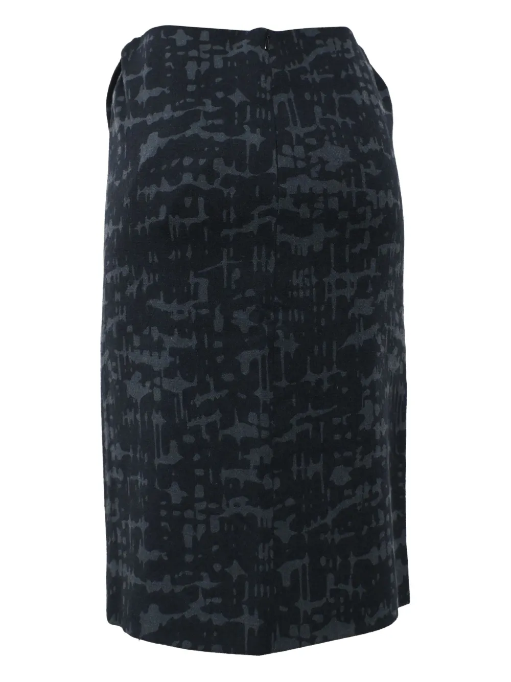 Bottega Veneta Pre-Owned Midi-rok met print - Zwart