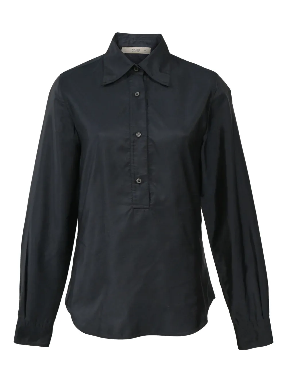 Prada Pre-Owned camisa con medio botón | negro | Image 1