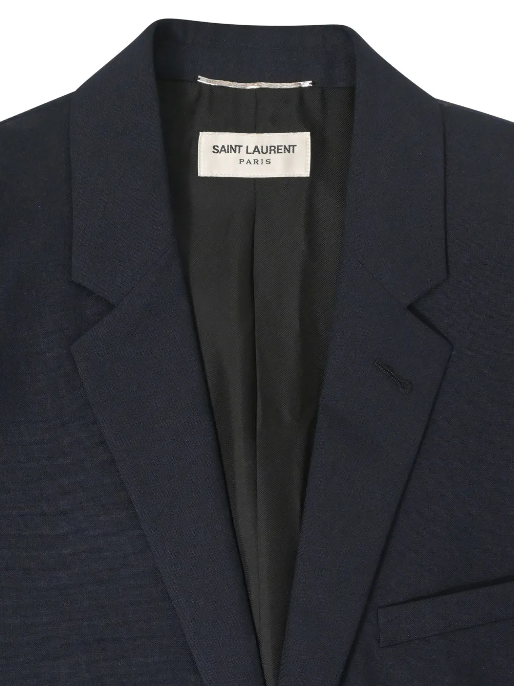 Pre-owned Saint Laurent Single-breasted Blazer In Blue
