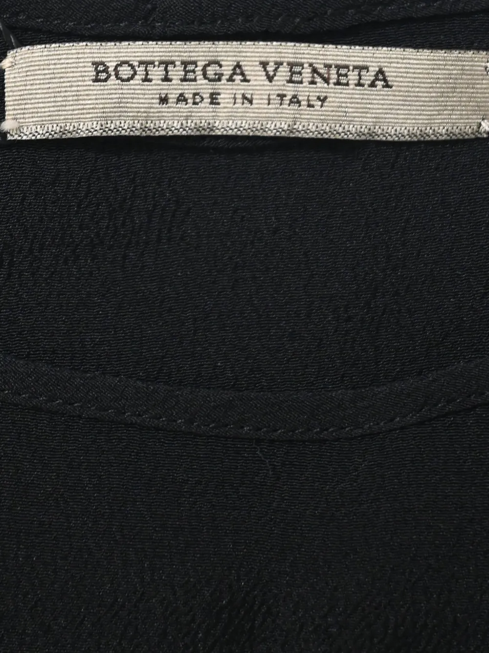 Pre-owned Bottega Veneta Asymmetric Dress In Black