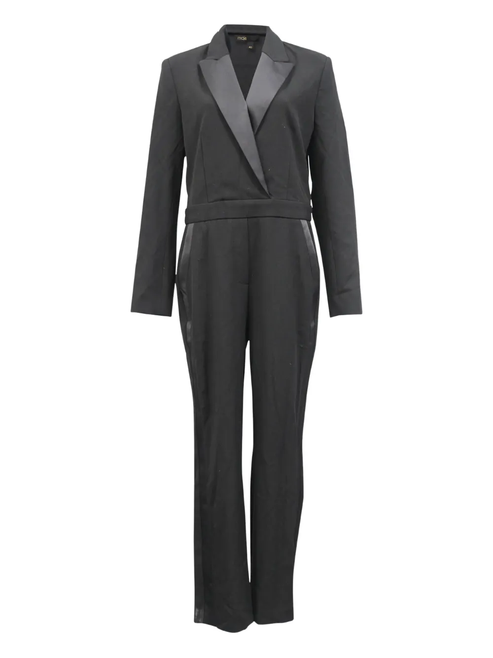 Maje Pacome gabardine jumpsuit | Black | Image 1