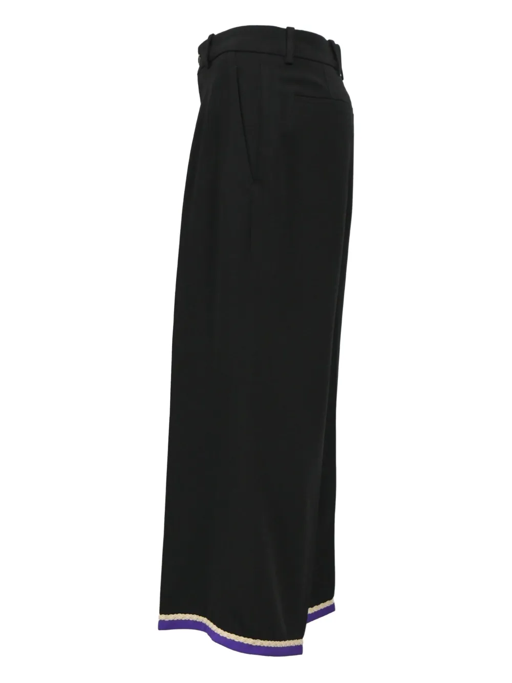 Gucci Pre-Owned Broek met gevlochten afwerking - Zwart