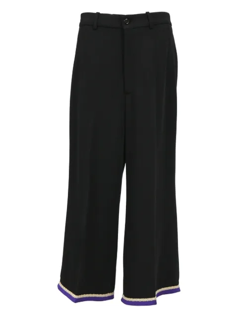 Gucci Pre-Owned braided-trim trousers