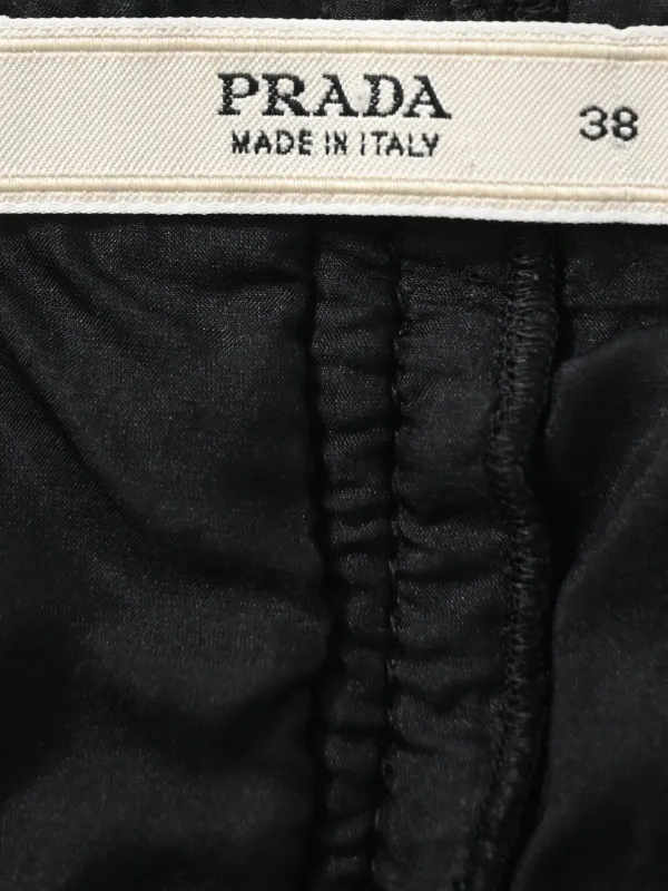 Prada Pre-Owned ツイード Aラインスカート | ブラック | FARFETCH JP