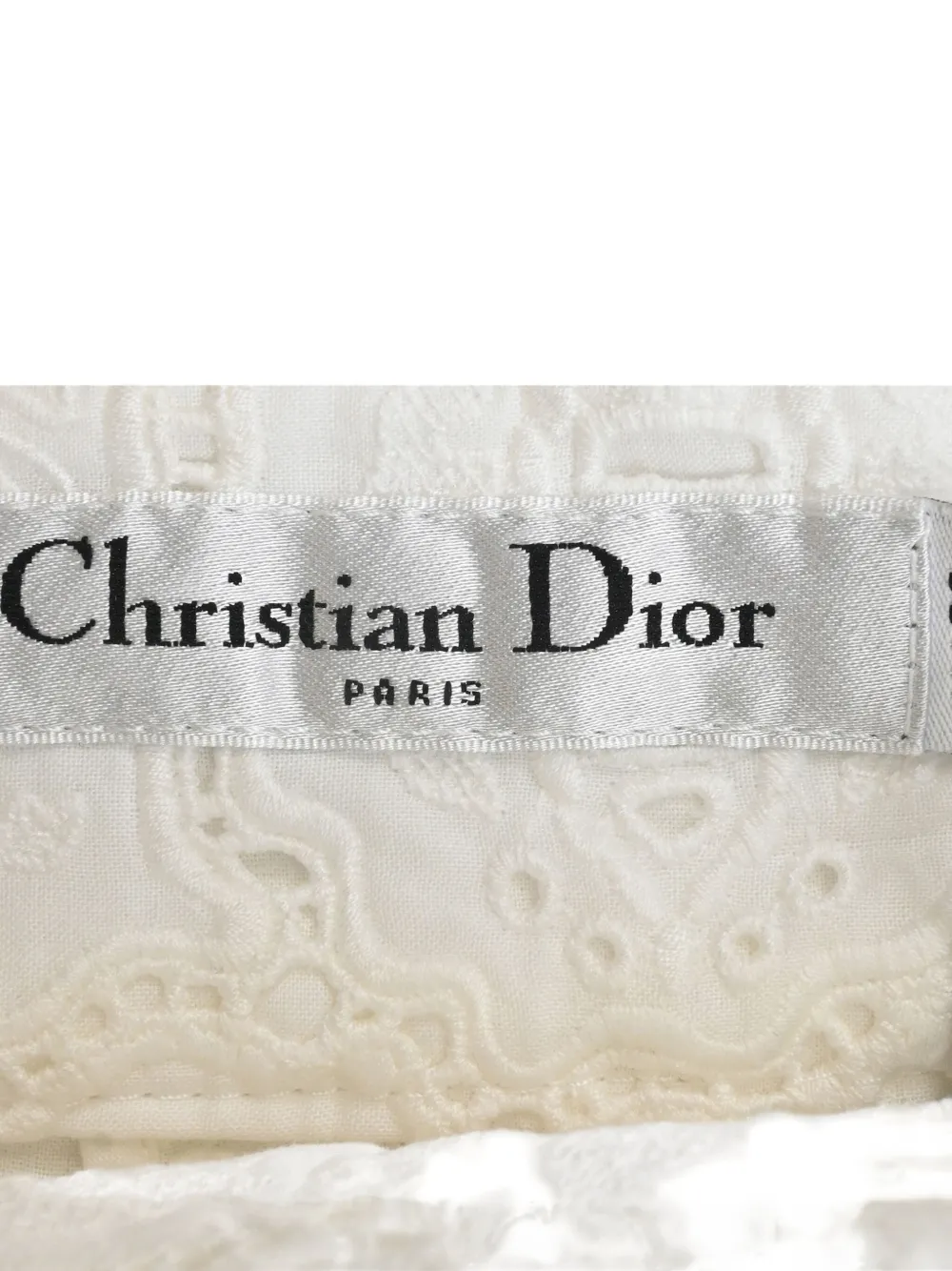 Pre-owned Dior Floral Shorts In White