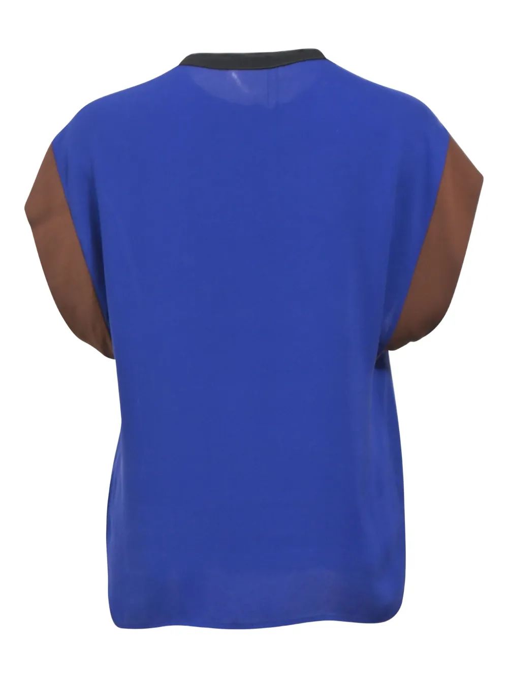 Pre-owned Bottega Veneta Colourblock Blouse In Blue