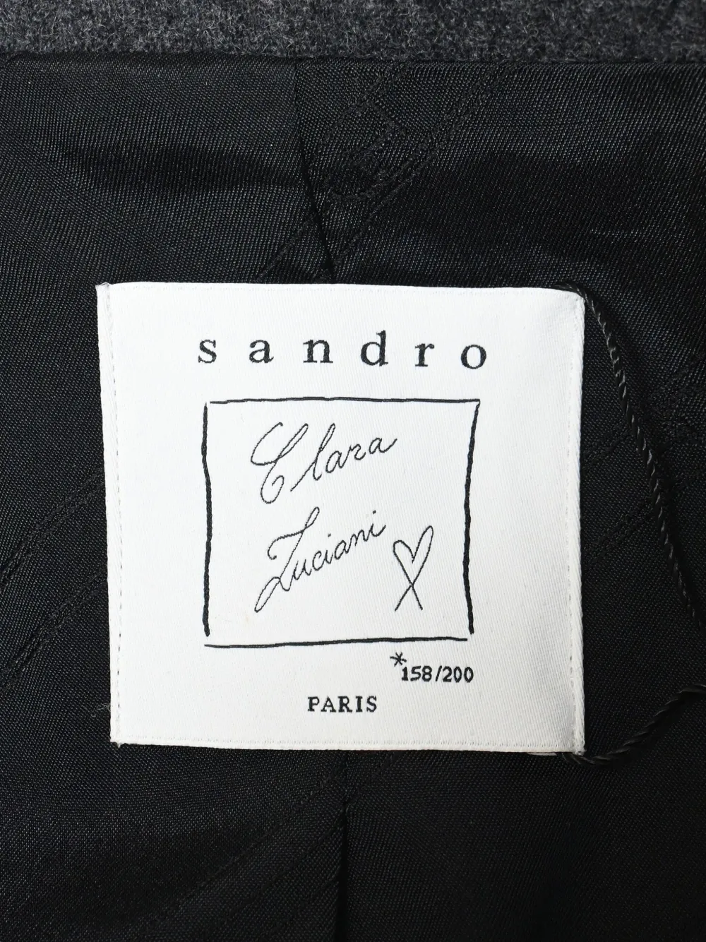 Pre-owned Sandro X Clara Luciani Single-button Blazer In Gray