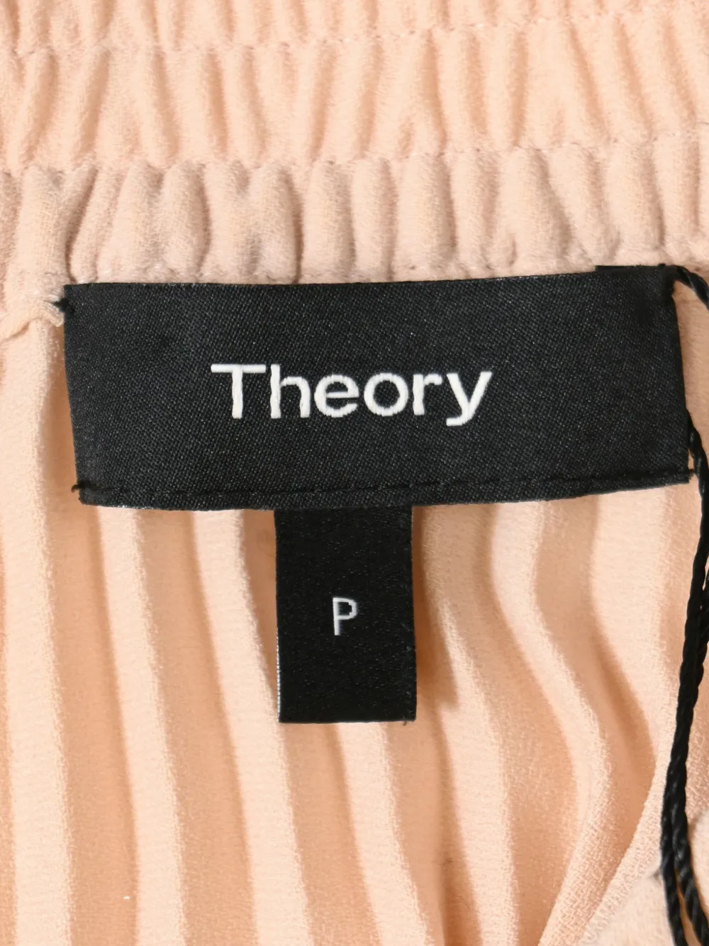 Pre-owned Theory Pleated Midi Skirt In Neutral