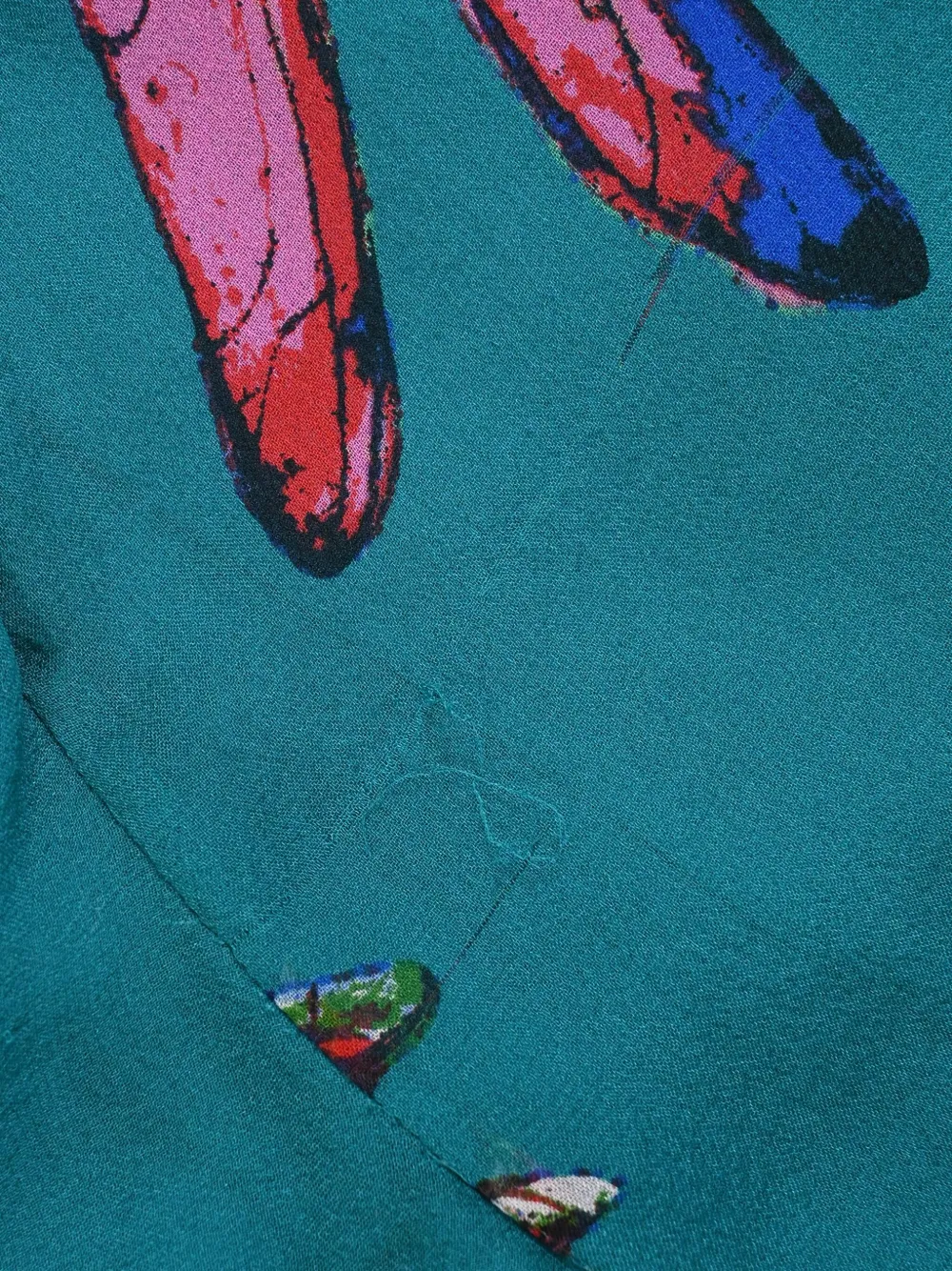 Pre-owned Diane Von Furstenberg Marianna Printed Ruffled Dress In Blue