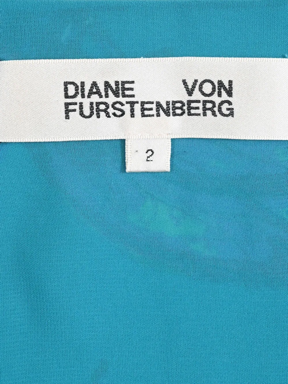 Pre-owned Diane Von Furstenberg Marianna Printed Ruffled Dress In Blue