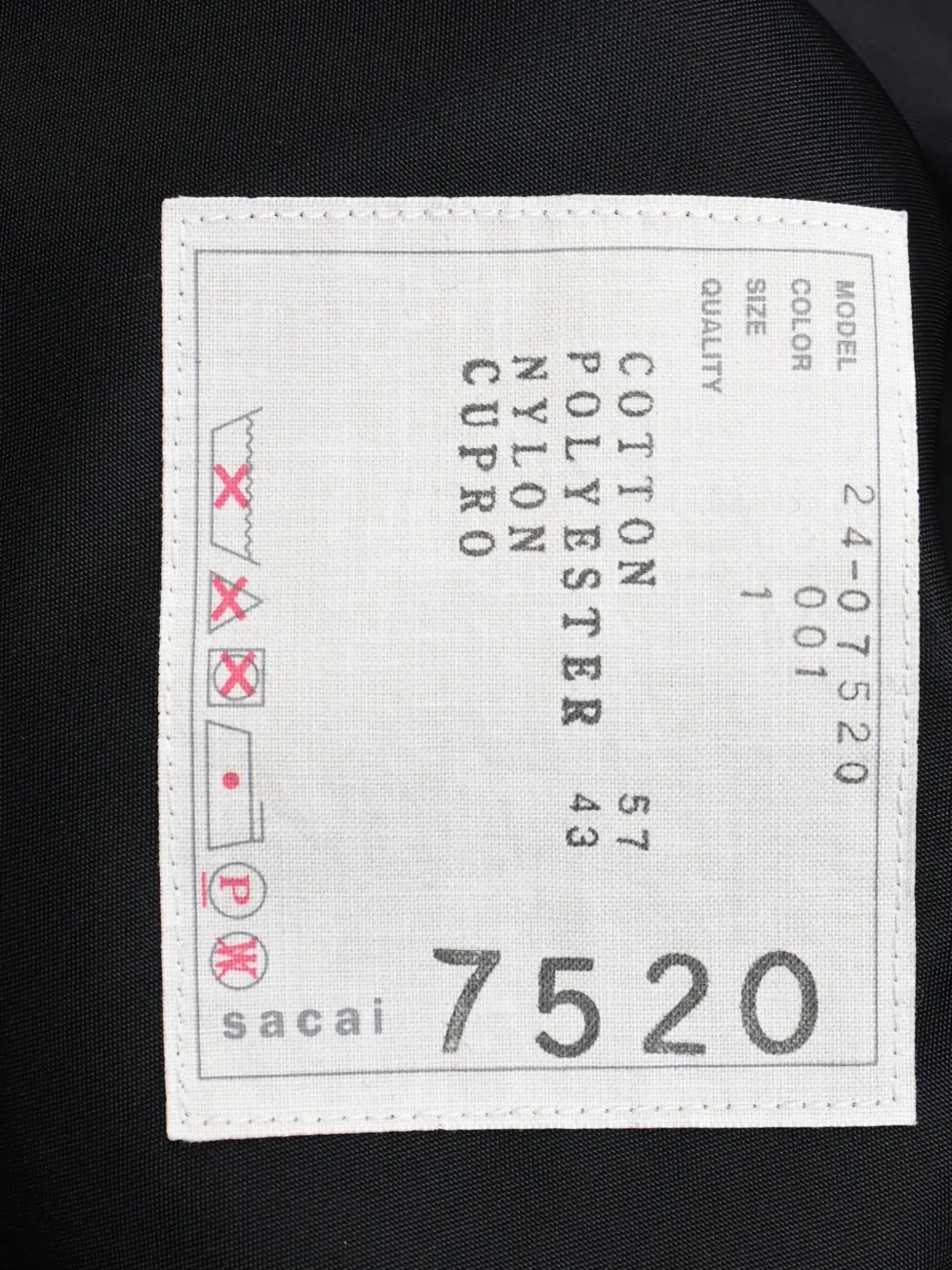 Pre-owned Sacai Pleated Hem Mini Dress In Black