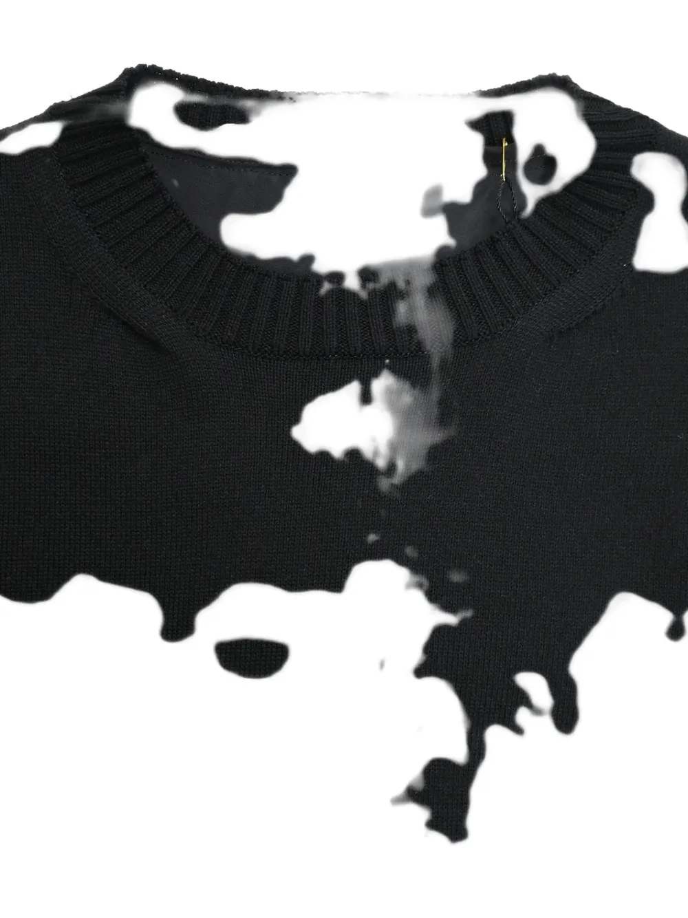 Pre-owned Sacai Pleated Hem Mini Dress In Black