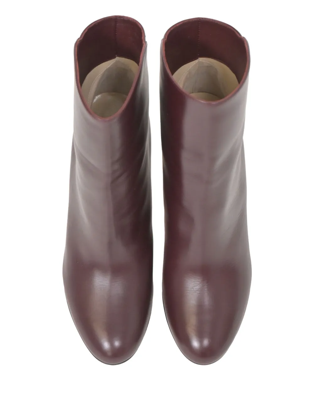 Pre-owned Jimmy Choo 85mm Karter Ankle Heeled Boots In Red