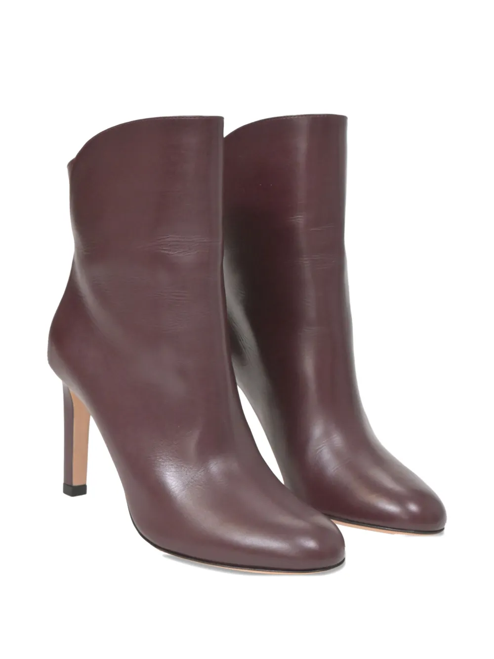 Pre-owned Jimmy Choo 85mm Karter Ankle Heeled Boots In Red