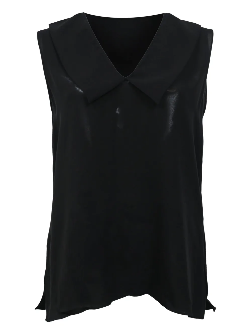 Theory v-neck sleeveless blouse - ブラック Theory v-neck sleeveless blouse - ブラック