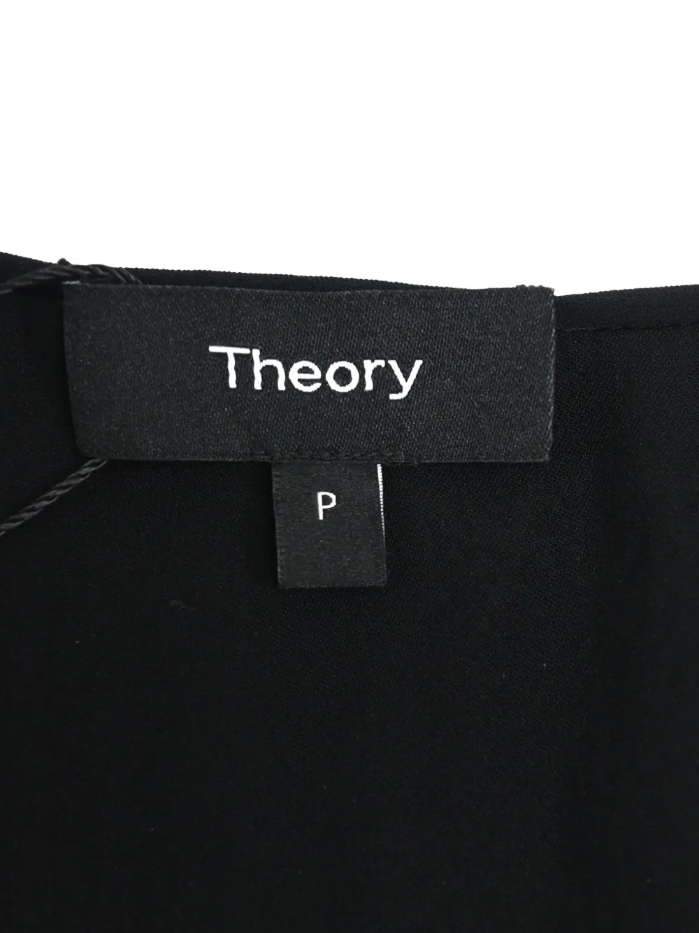 Pre-owned Theory V-neck Sleeveless Blouse In Black