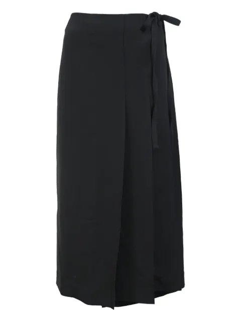 Theory wrap midi skirt