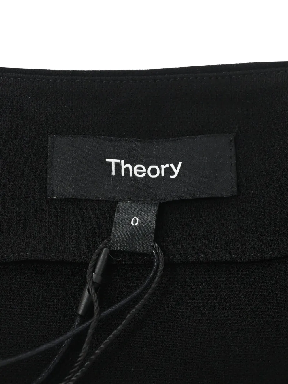 Pre-owned Theory Wrap Midi Skirt In Black