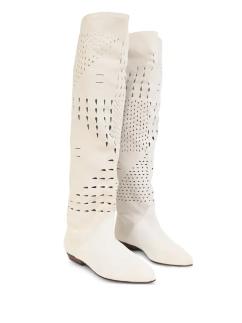 Isabel Marant Vintage soren perforated knee-high boots
