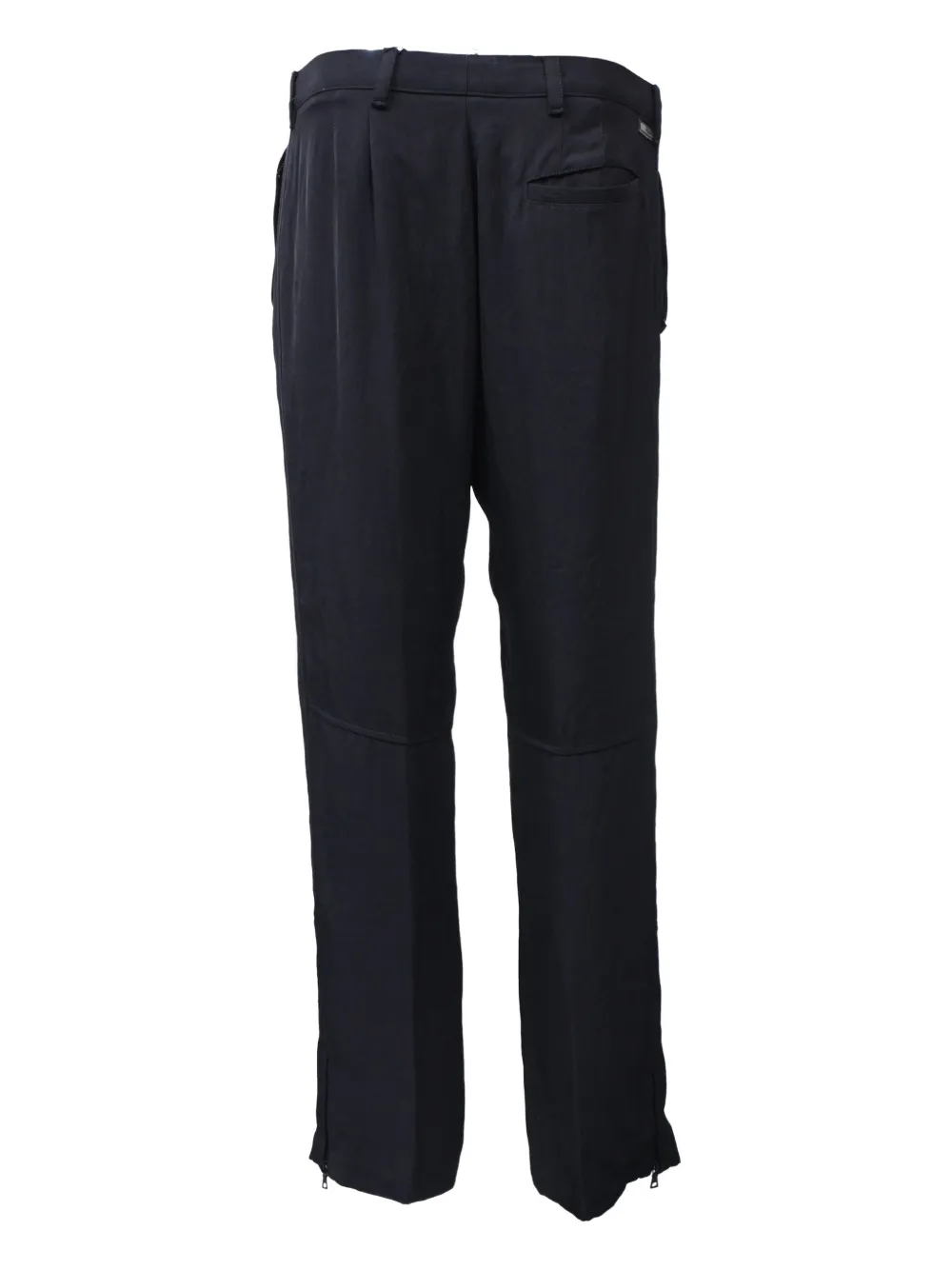 Pre-owned Prada Straight-leg Trousers In Black