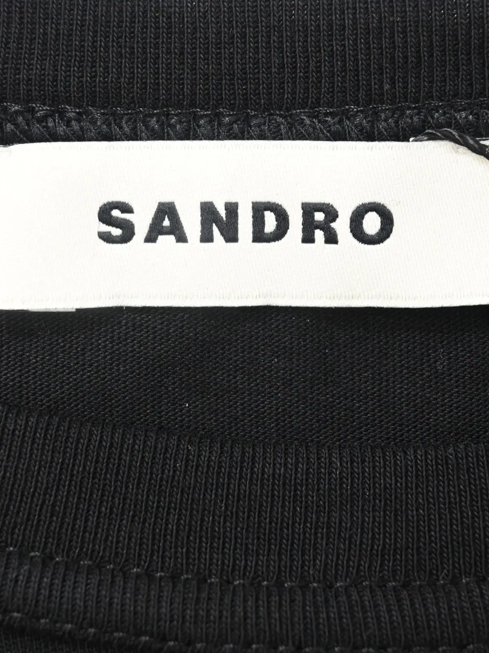 SANDRO Pre-owned Rhinestone Teardrop T-shirt In Black