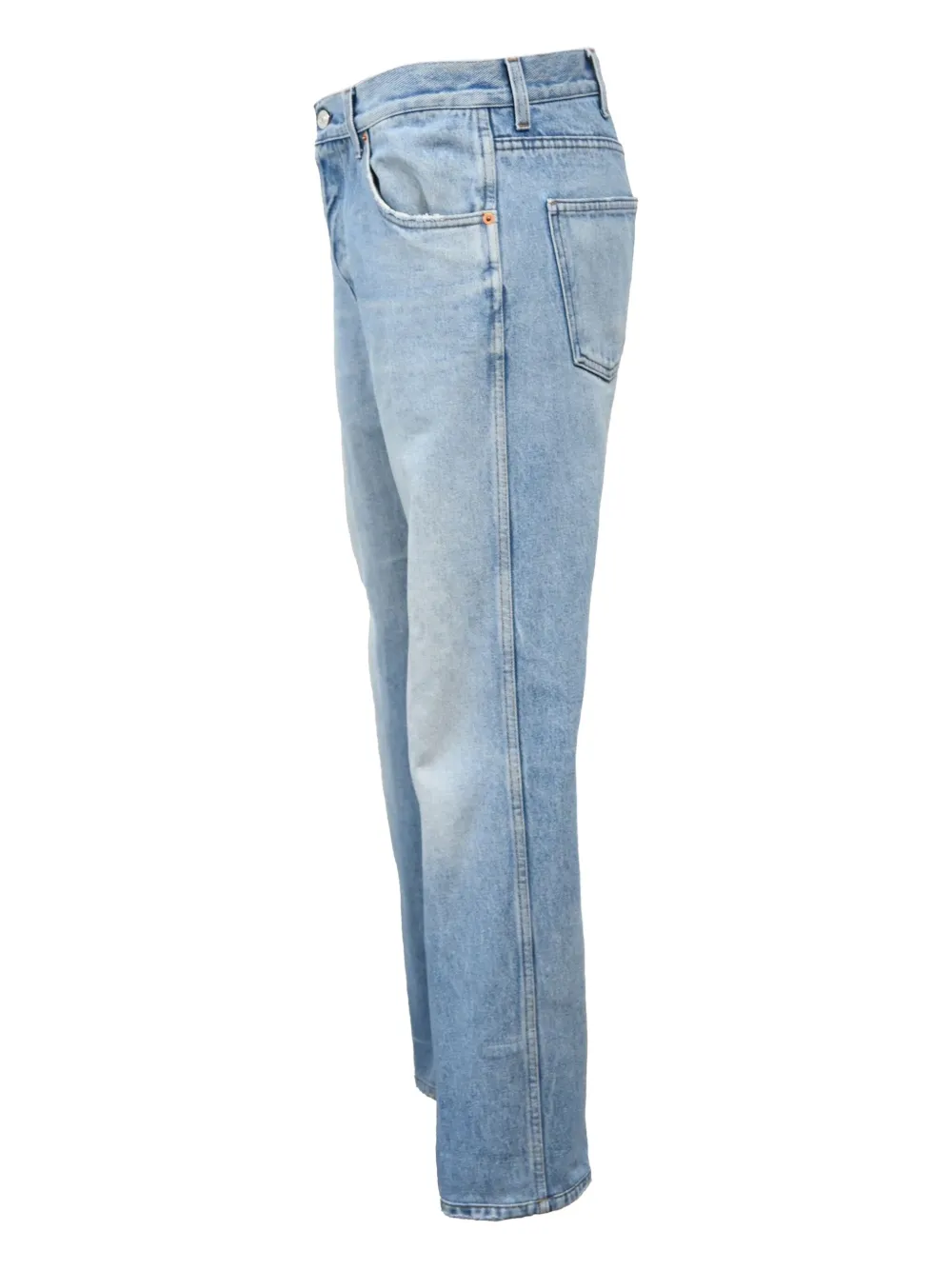 Pre-owned Gucci Washed Jeans In Blue