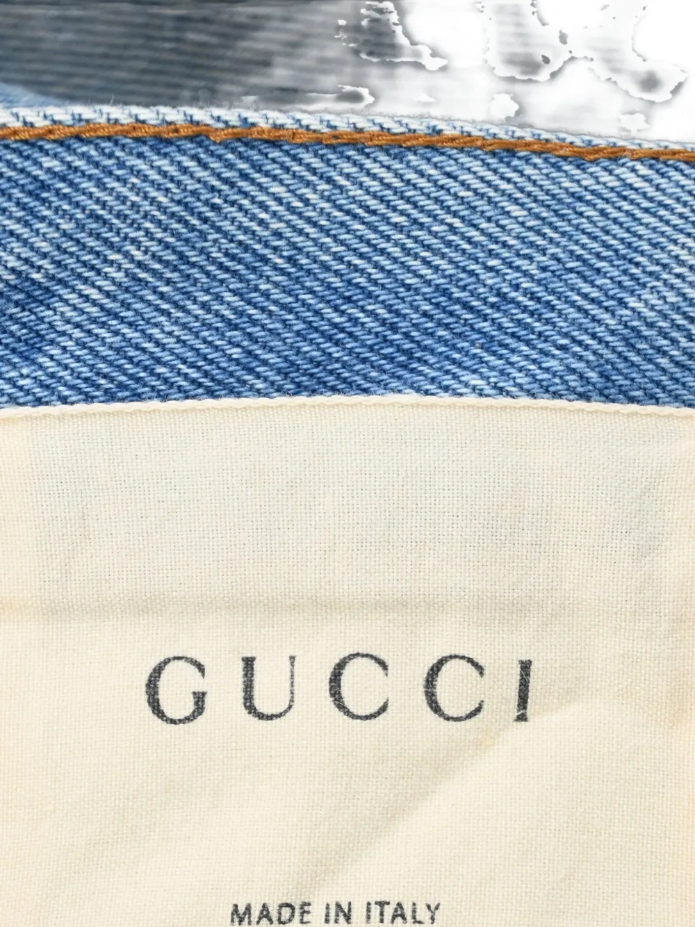 Pre-owned Gucci Washed Jeans In Blue