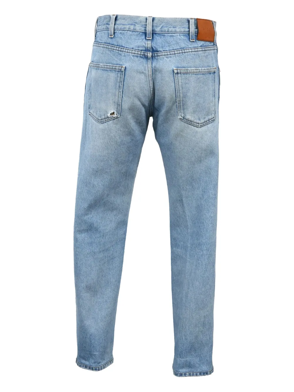 Pre-owned Gucci Washed Jeans In Blue
