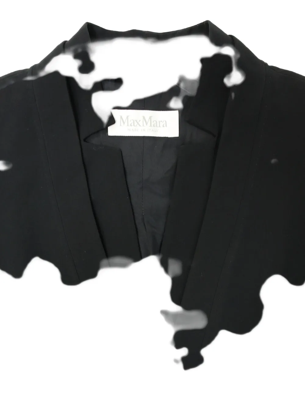 Pre-owned Max Mara Single-breasted Wool Blazer In Black