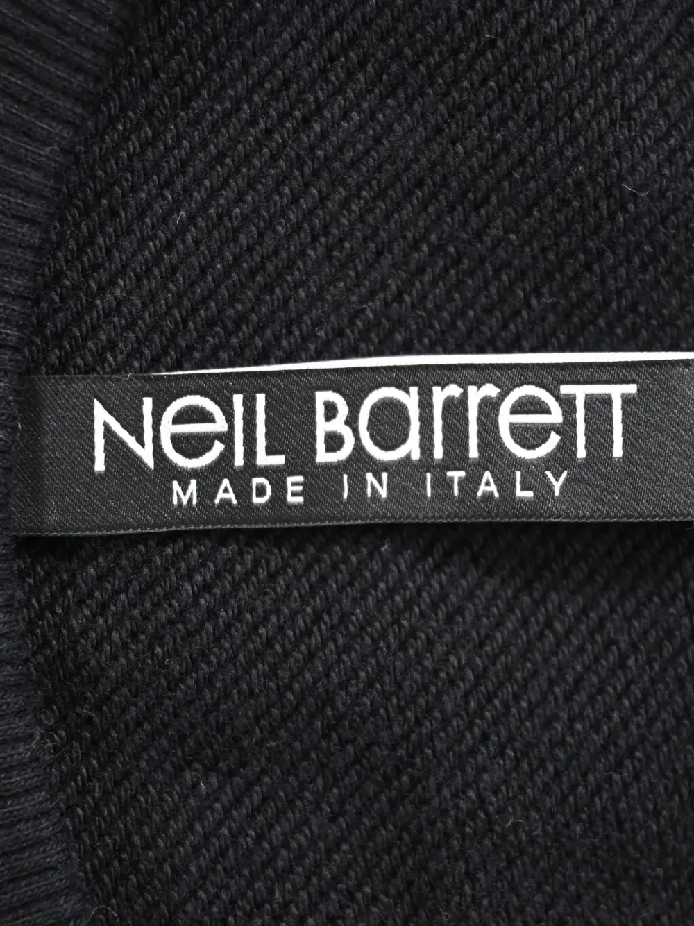 NEIL BARRETT Pre-owned Printed Crew-neck Sweater In Black