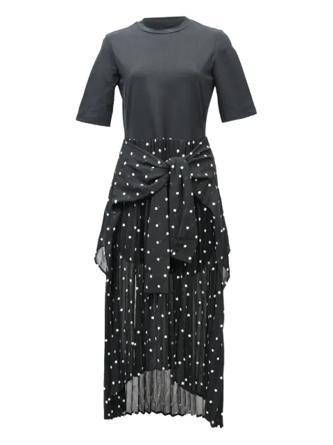 Maje robe mi-longue Rivolo à étoiles