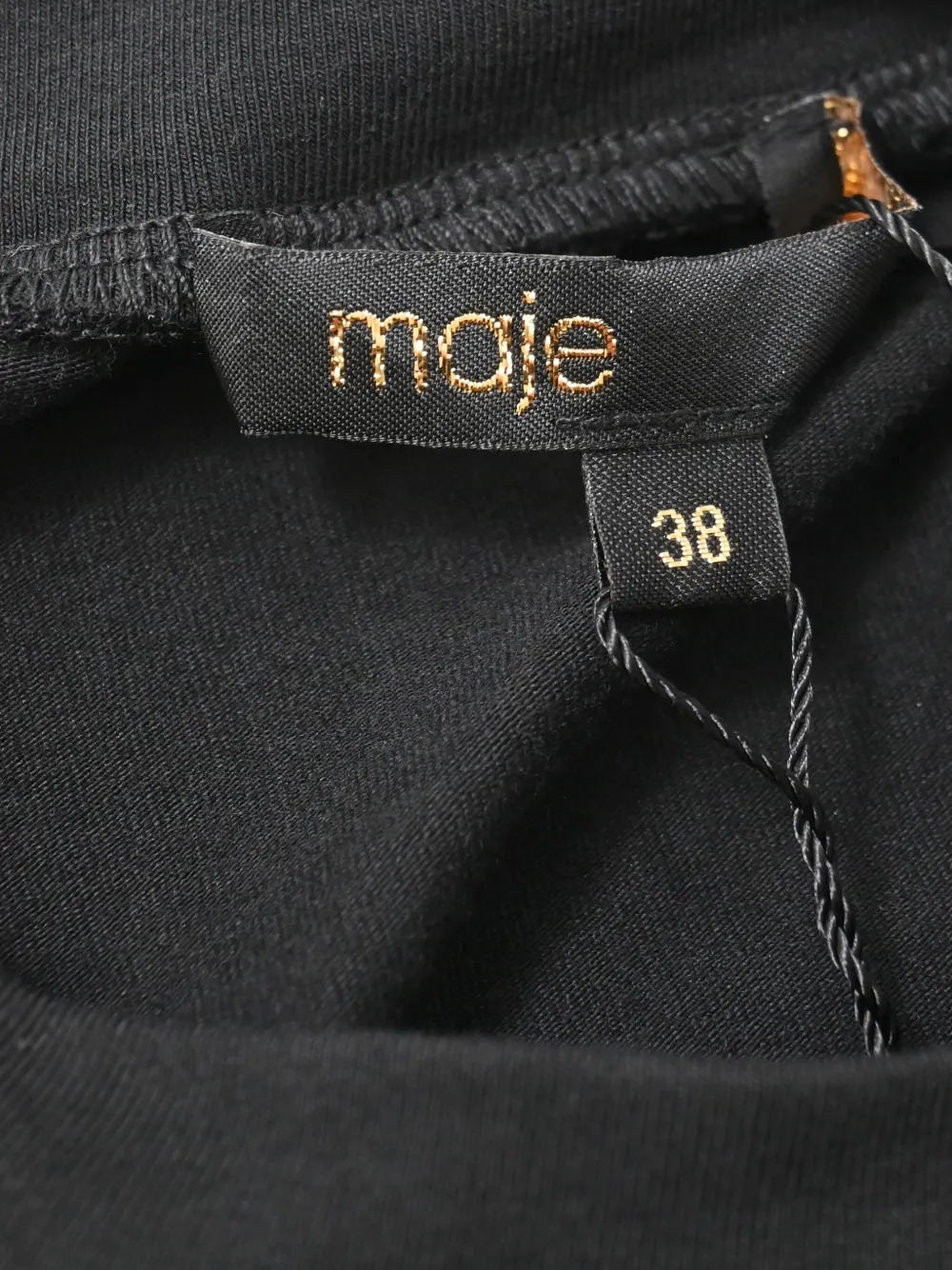 MAJE Pre-owned Rivolo Pleated-star Midi Dress In Black