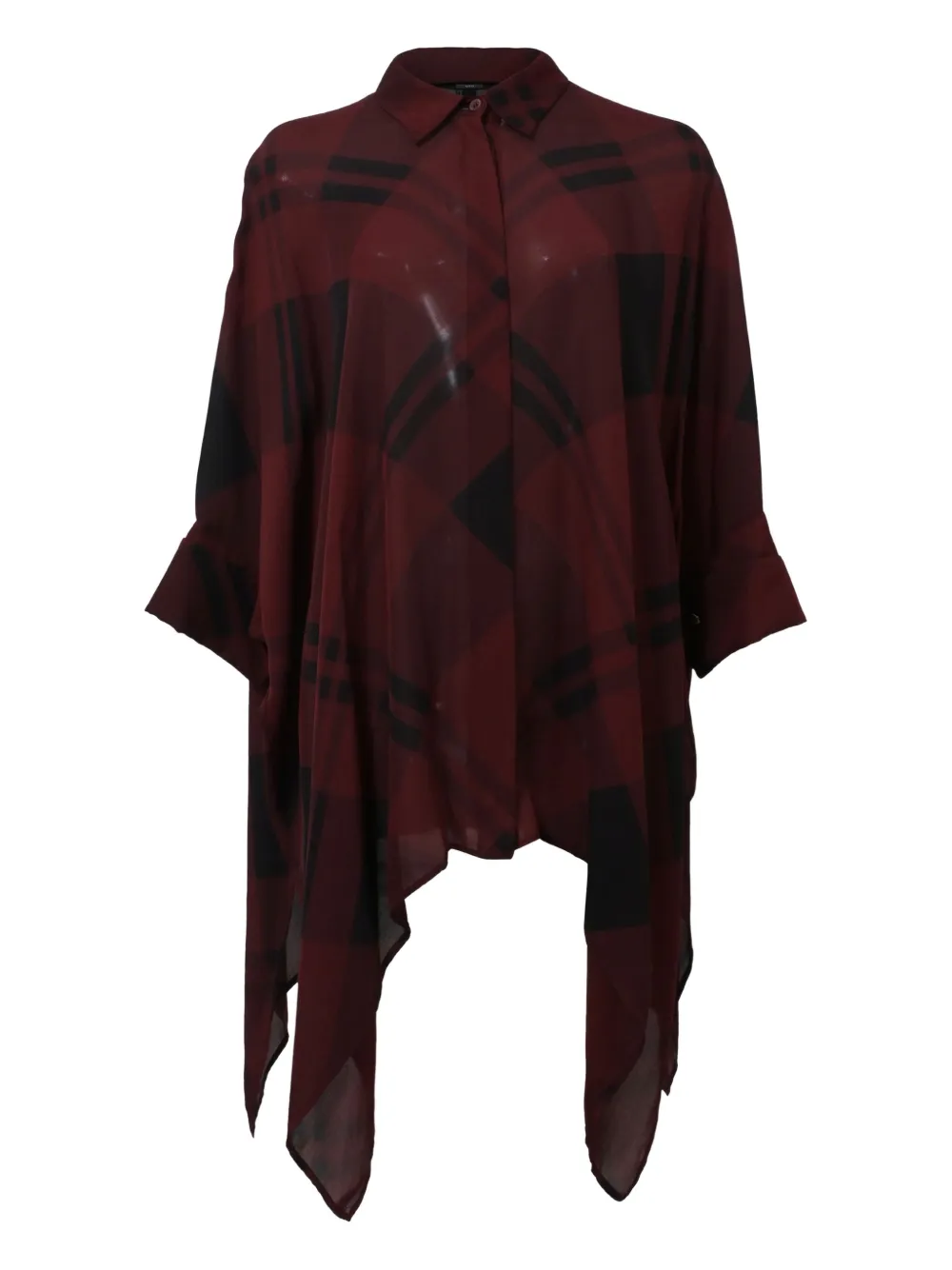 Gucci Pre-Owned plaid-buttoned shirt - レッド