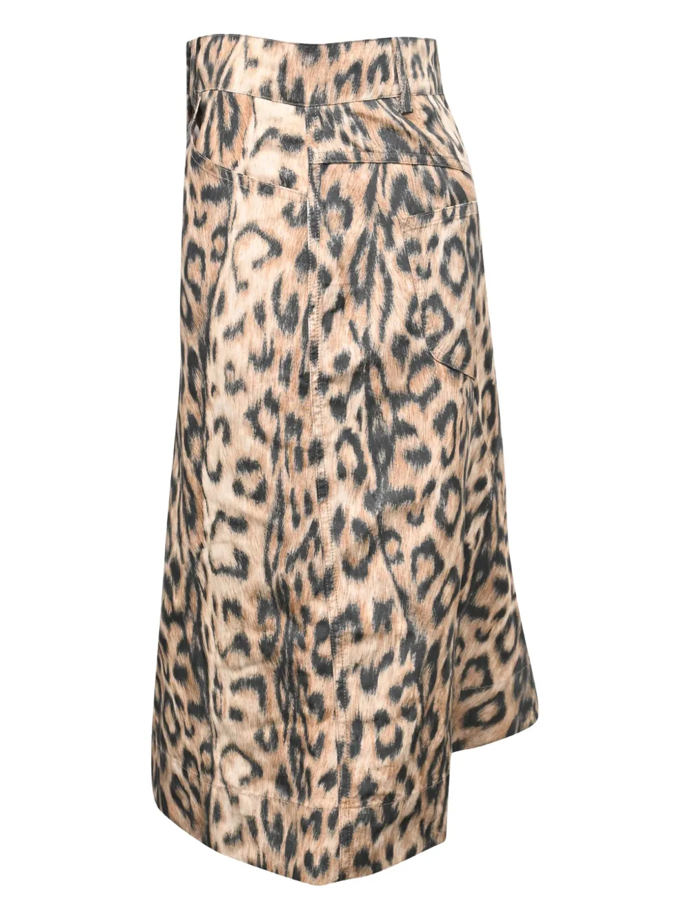 Victoria Beckham Midi-rok met luipaardprint - Beige