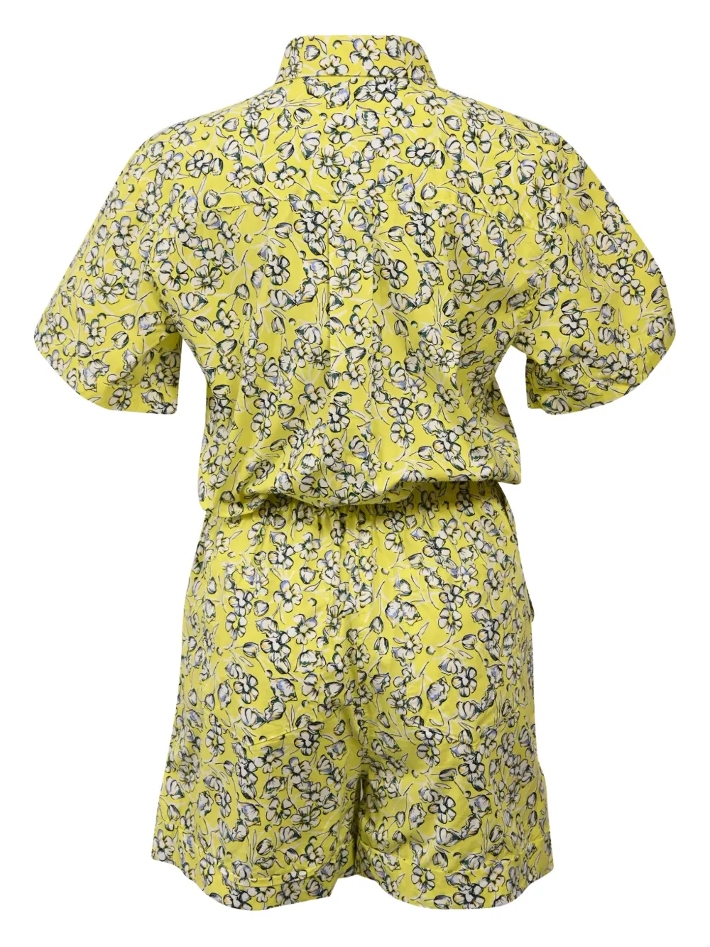 MAX&Co. Blouse en shorts met bloemenprint - Geel