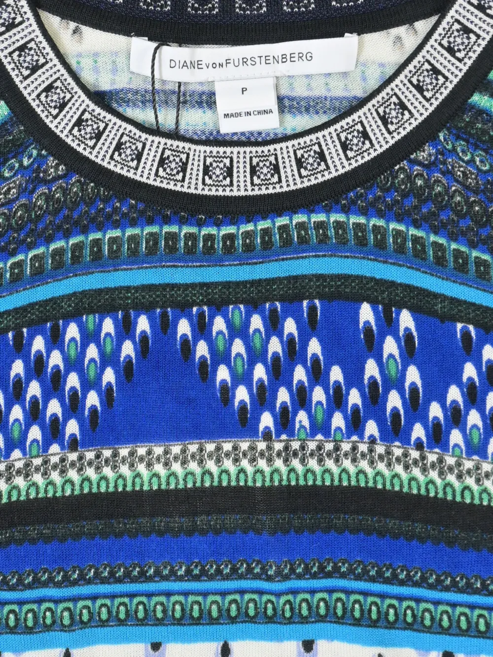 Pre-owned Diane Von Furstenberg Knitted-sleeveless Vest In Blue