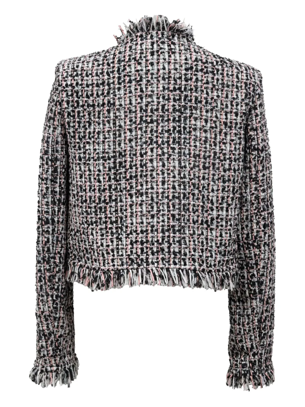 Self-Portrait fringed-bouclé jacket | Image 2