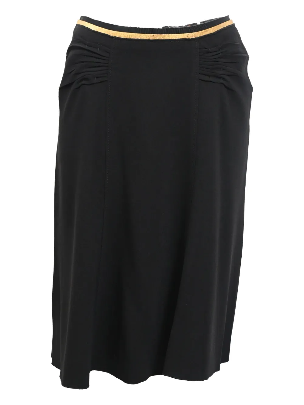 Prada Pre-Owned jupe mi-longue à fronces | noir | Image 1